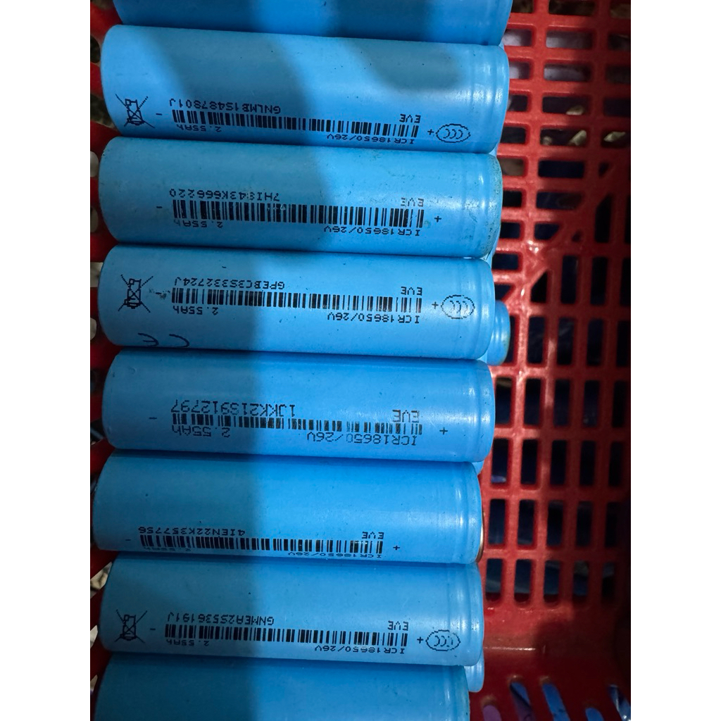 Pin 18650 Cũ (eve 26v DL 2500mah)