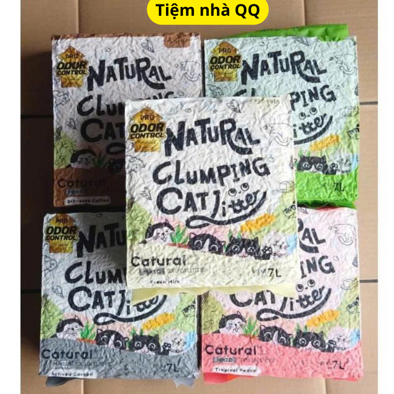 Cát Vệ Sinh Cho Mèo Đậu Nành Hữu Cơ Kleen Cat, Cát Mèo Tofu 100% Organic Tan Trong Nước