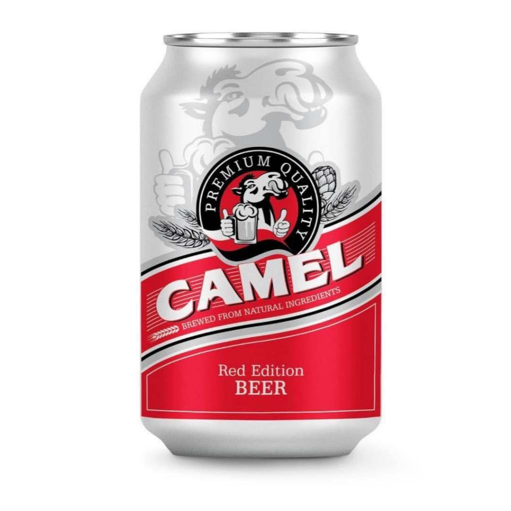 [HỎA TỐC] bia CAMEL PREMIUM ĐỎ thùng 24 lon 330ml, lon lùn