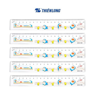 COMBO 5 CÂY THƯỚC THẲNG DORAEMON 20Cm SR-011 ( Giao Màu Ngẫu Nhiên)