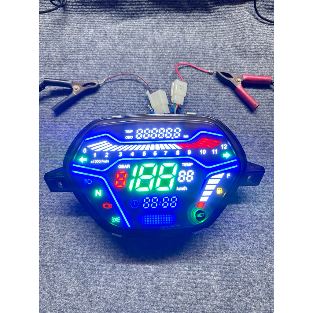 Đồng hồ điện tử xe wave nhỏ - wave thái mẫu mới Audi