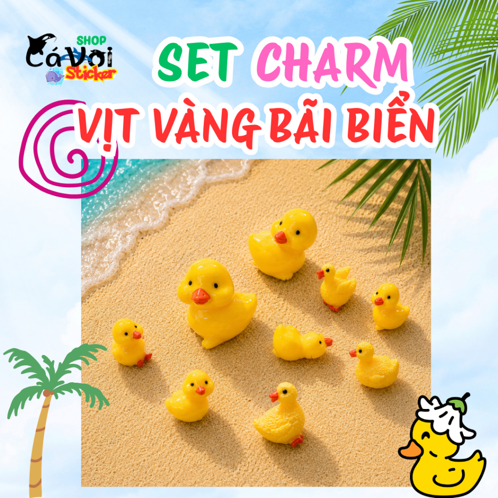 Set Charm Vịt Vàng Mùa Hè 🐤☀️