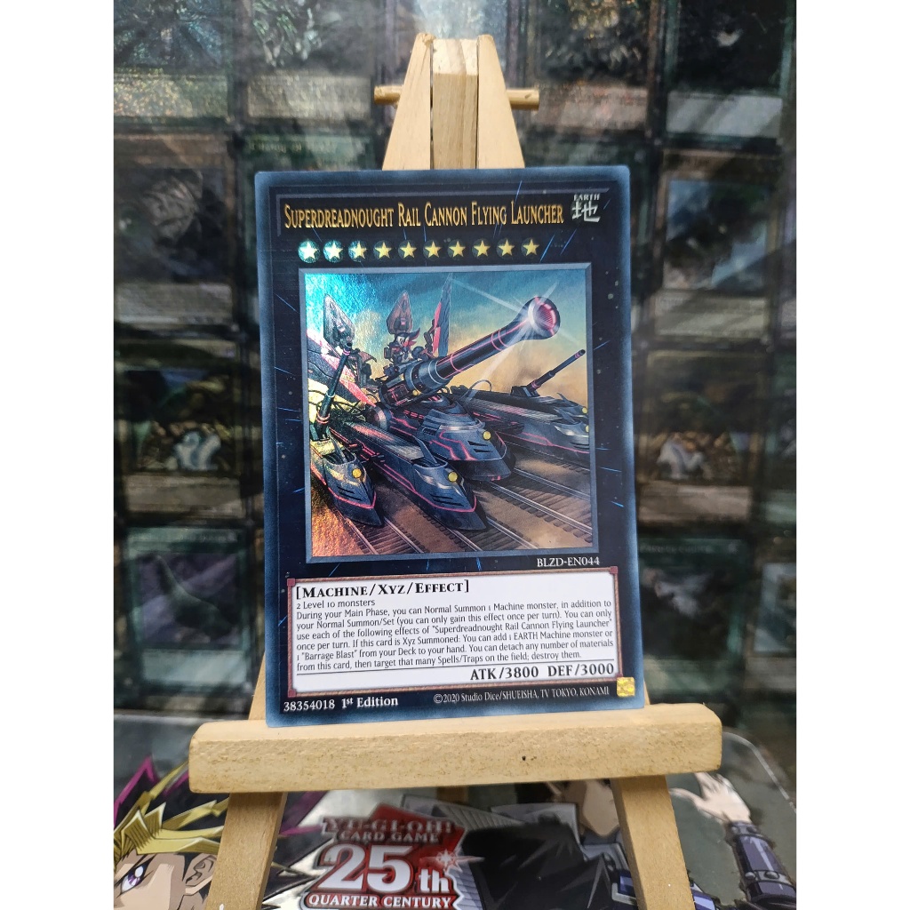 [ Đỗ Lạc Yugioh ] Thẻ Bài Mint90 Yugioh Monster Superdreadnought Rail Cannon Flying Launcher