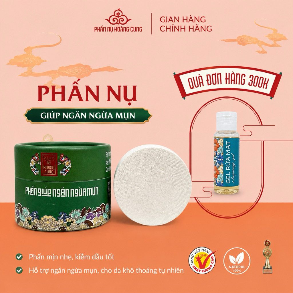 Phấn Ngừa Mụn Phấn Nụ Hoàng Cung 25g