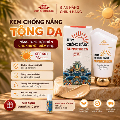 Kem Chống Nắng Tông Da Phấn Nụ Hoàng Cung 40g