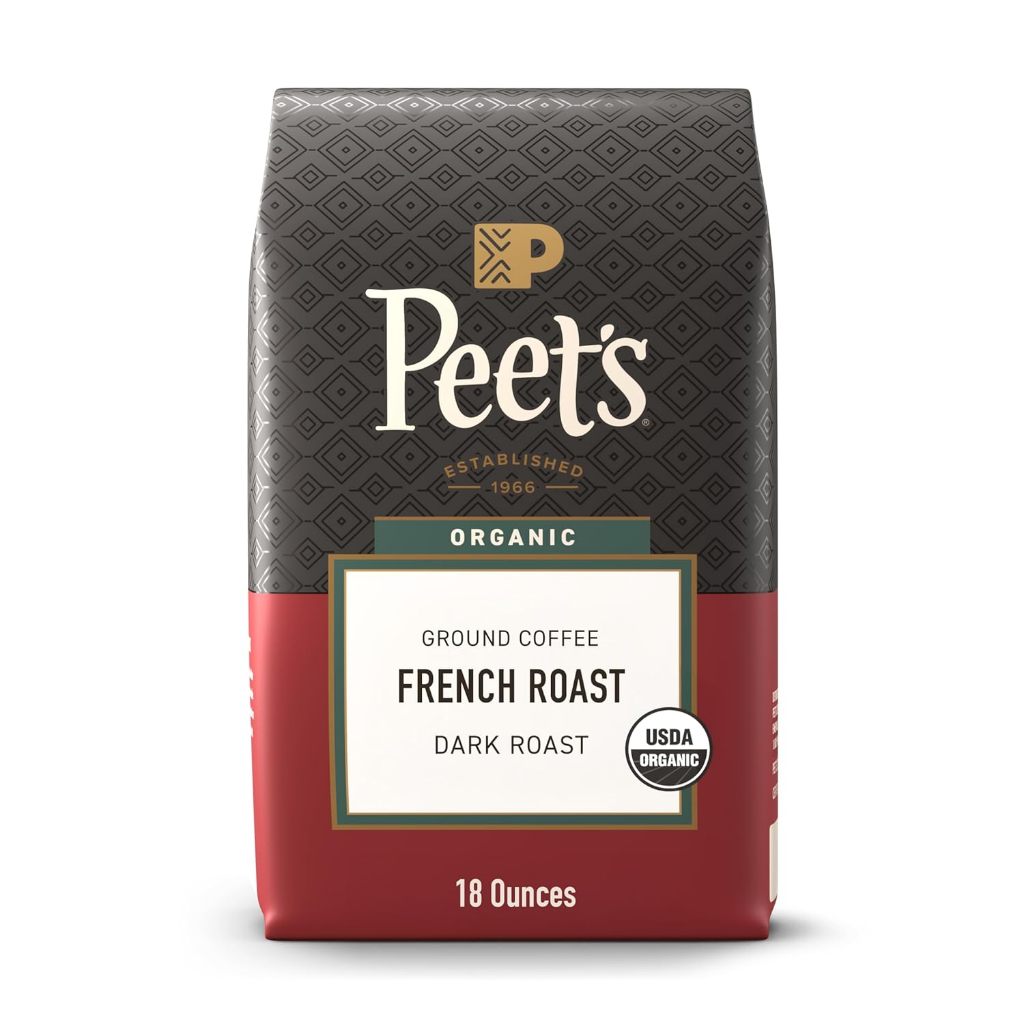 Cà phê xay rang đậm hữu cơ Peet's Coffee, USDA Organic Dark Roast Ground Coffee, 100% Arabica Coffee