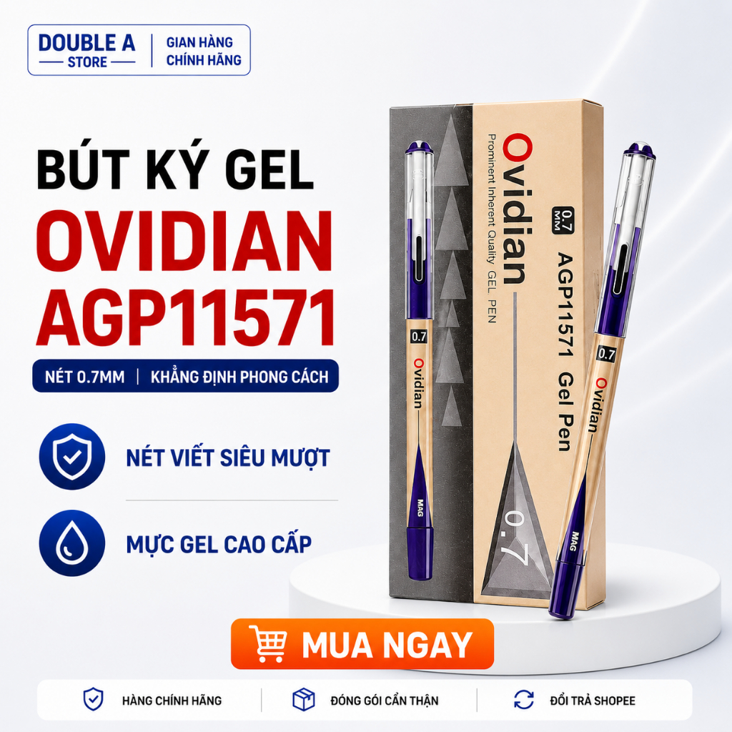 HỘP 12 BÚT KÝ M&G OVIDIAN AGP11571 nét 0.7mm - KHẲNG ĐỊNH PHONG CÁCH CHUYÊN NGHIỆP