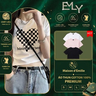 Áo Thun Croptop Nữ Basic Y2K Streetwear  - Chất Cotton 100% Mịn Đẹp - Form Lửng Cổ Tròn Cực Xinh - Hàng Hot Trend