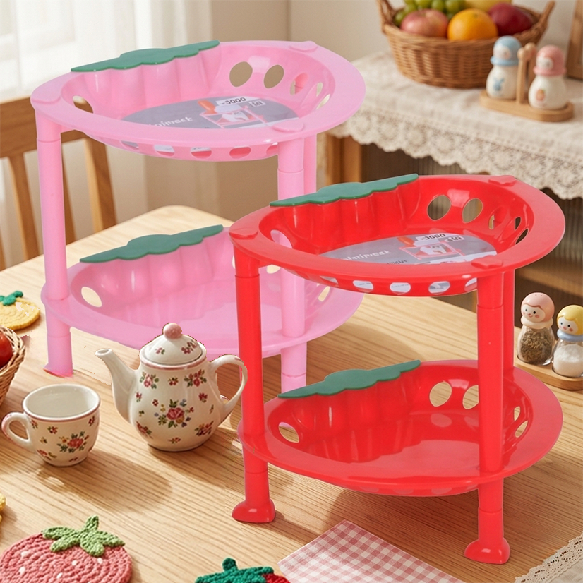 Giá dâu tây 2 tầng GN4 để trái cây khay đựng bánh kẹo tháo rời