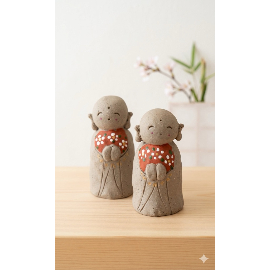 TƯỢNG CHÚ TIỂU JIZO GỐM NHẬT (còn 1 chú)