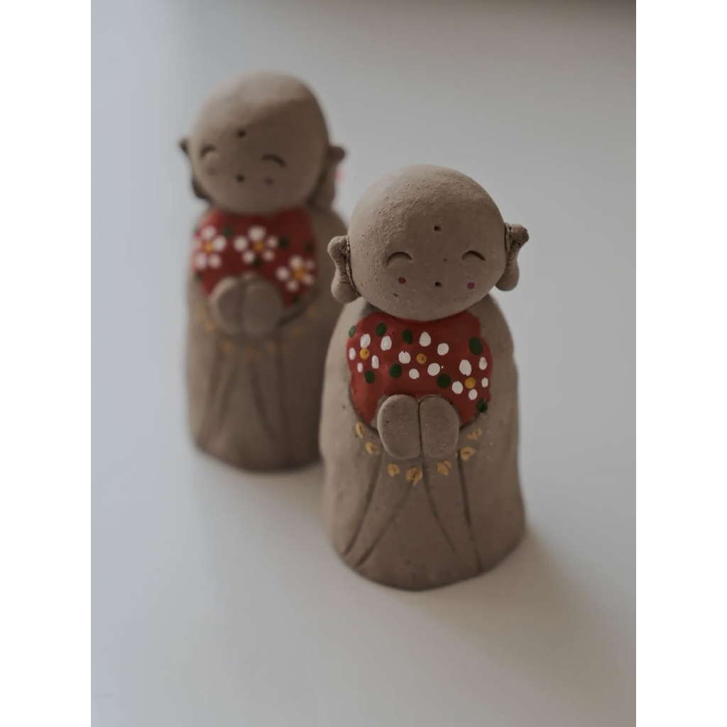 TƯỢNG CHÚ TIỂU JIZO GỐM NHẬT