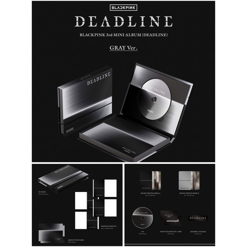 [BLACKPINK] Share lẻ album DEADLINE BLACKPINK ver GRAY chính hãng