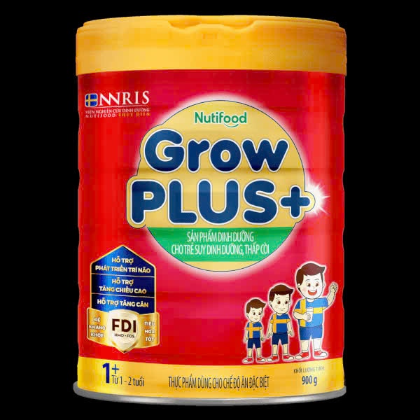 Sữa Grow Plus +1 đỏ Nutifood 900g (trẻ từ 1-2 tuổi)