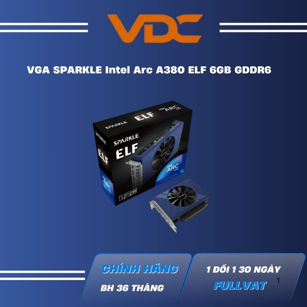 VGA SPARKLE Intel Arc A380 ELF 6GB Full VAT