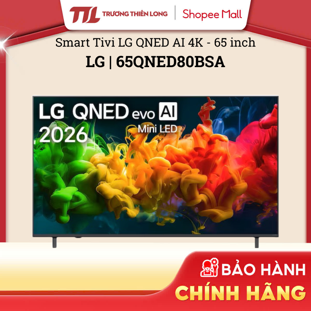 65QNED80BSA | 65QNED80ASA - Smart Tivi LG QNED AI 4K 65 Inch 65QNED80BSA | 65QNED80ASA [TOÀN QUỐC]