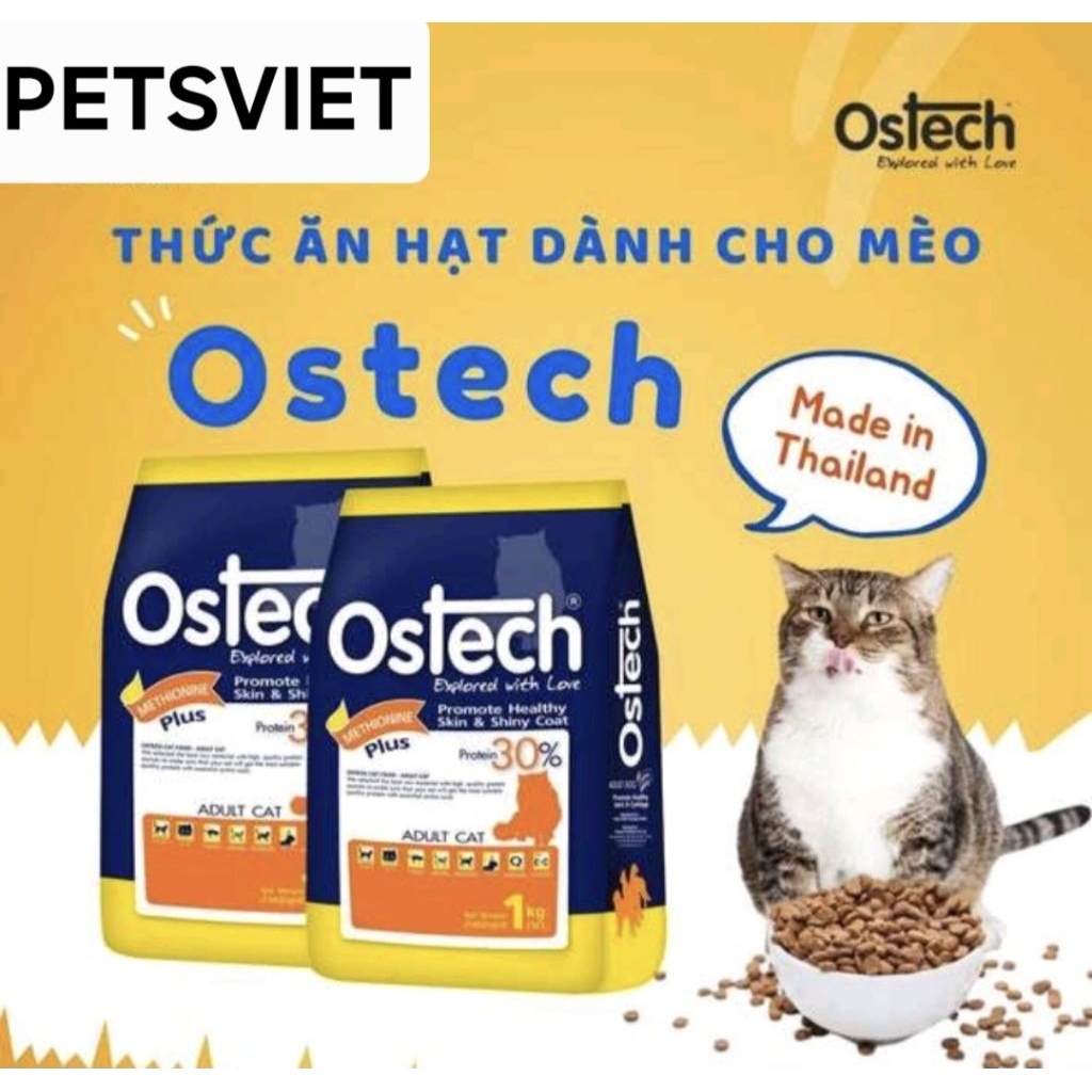 THỨC ĂN BẢO VỆ THẬN HỖ TRỢ TIẾT NIỆU CHO MÈO OSTECH THÁI LAN PETSVIET