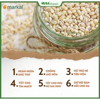 Hạt lúa mạch ngọc trai hữu cơ (Organic Pearl Barley) - 500g & 200g