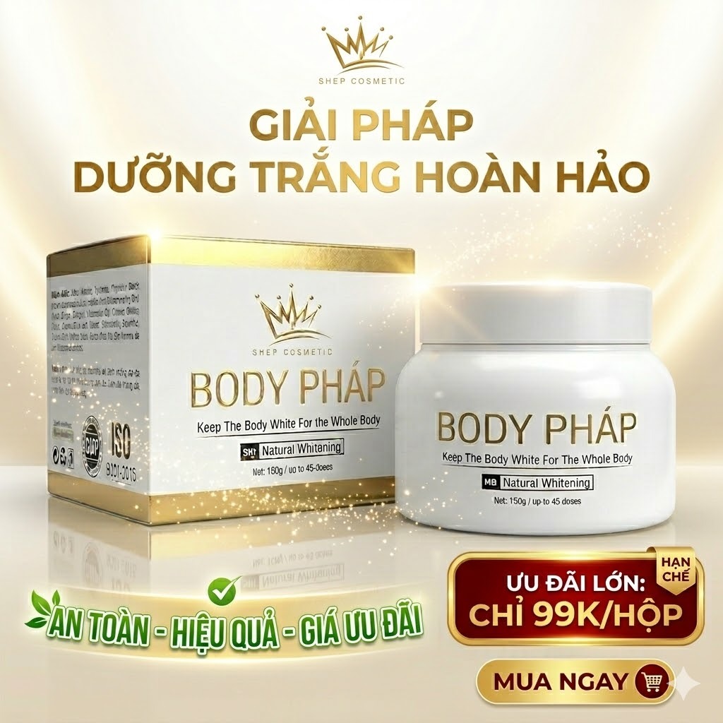 Body Dưỡng Trắng Pháp Cosmetic 250g