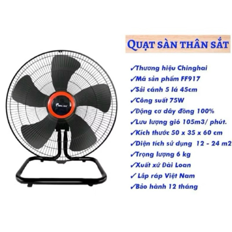 Quạt Sàn Công Nghiệp ChingHai FF919-FF917
