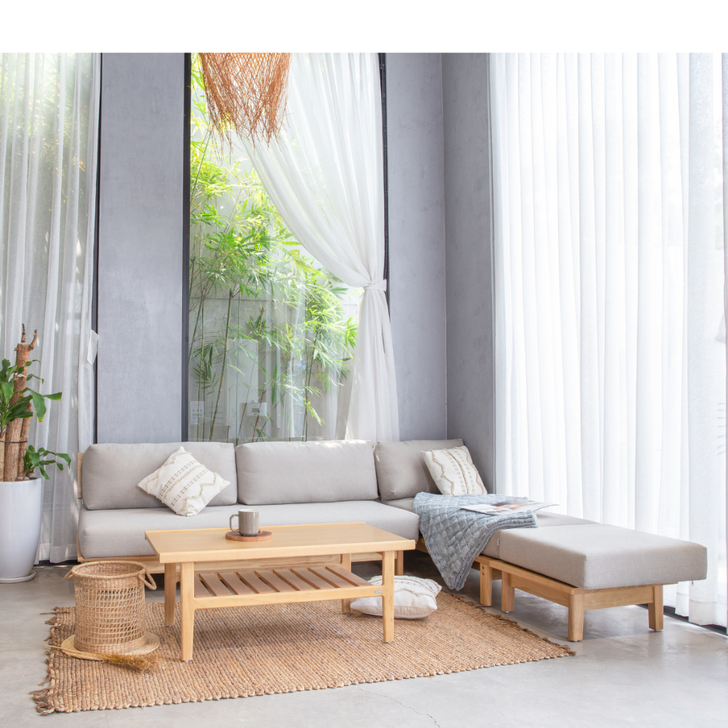 Combo Phòng Khách MOHO VLINE Màu Tự Nhiên