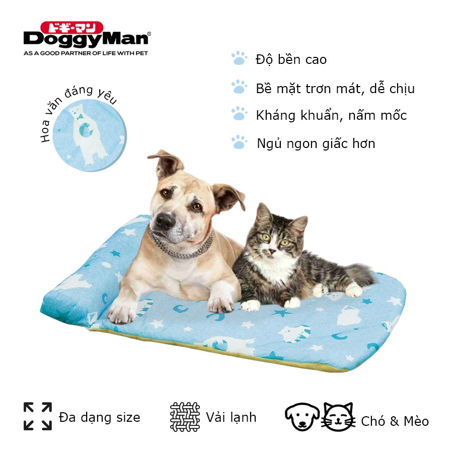 Vải Lạnh - Nệm Gối Gấu Trằng Doggyman