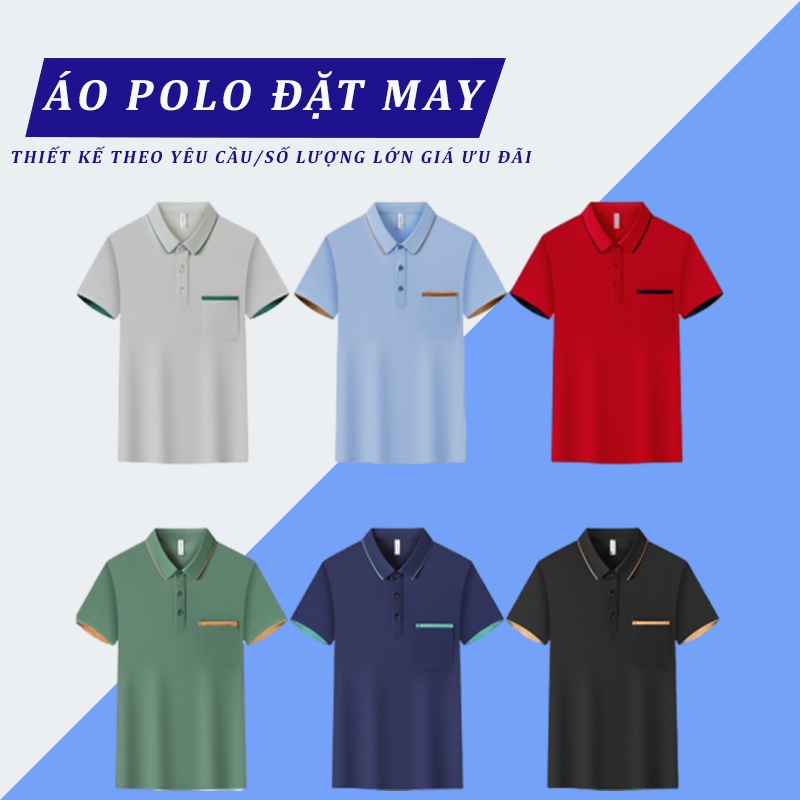 Áo polo in hình theo yêu cầu áo lớp áo nhóm Workshop Team Event Ép Nhiệt In Kỹ Thuật Số