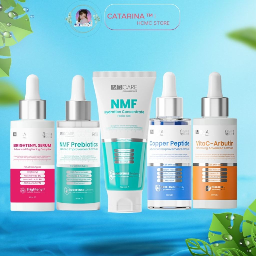 MD CARE | NMF Prebiotics | Brightenyl Serum | Copper Peptide | VitaC - Arbutin | NMF Hydration