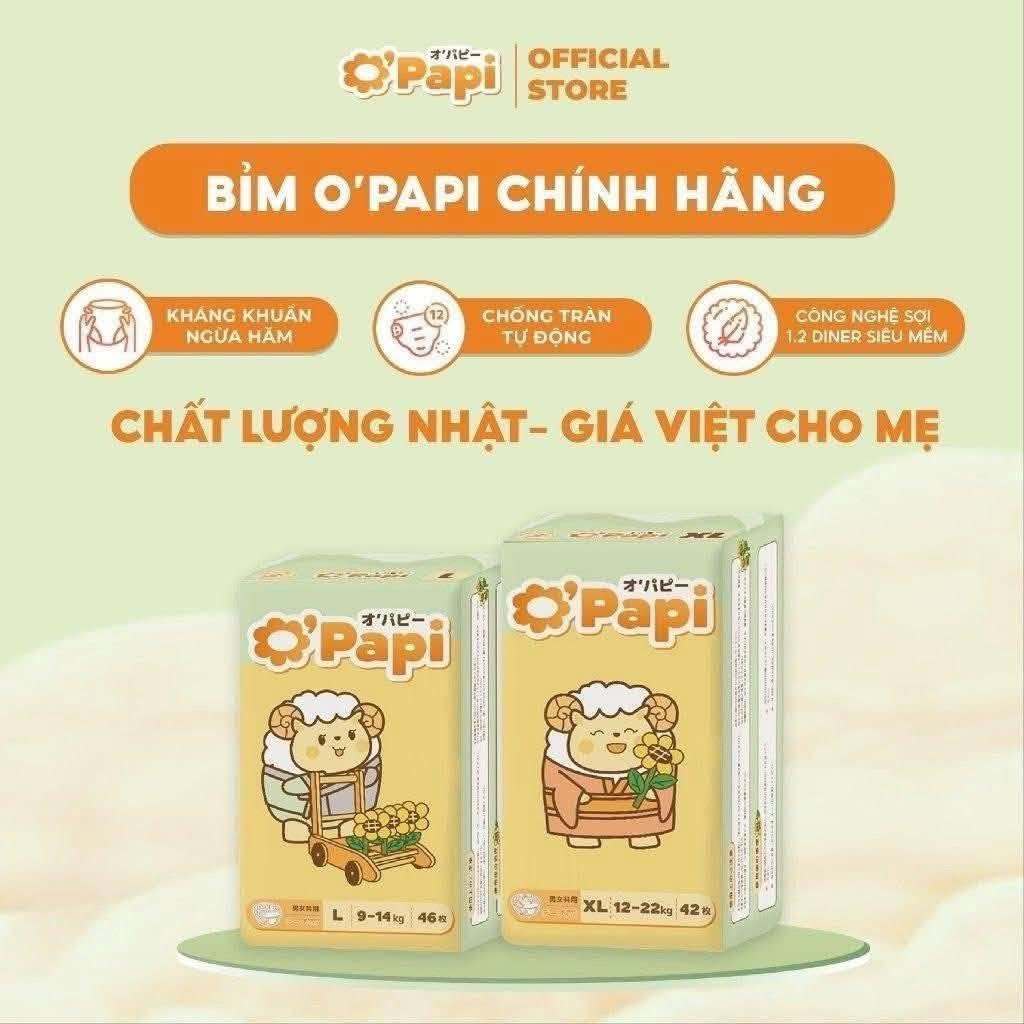 [Combo 2 bịch] Tã Bỉm OPAPI Quần Chính Hãng Nội Địa Nhật M48/L46/XL42/XXL38