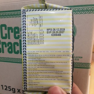 Bánh Ăn Kiêng Lúa Lạc Hup Seng Cream Crackers (Gói 125g)
