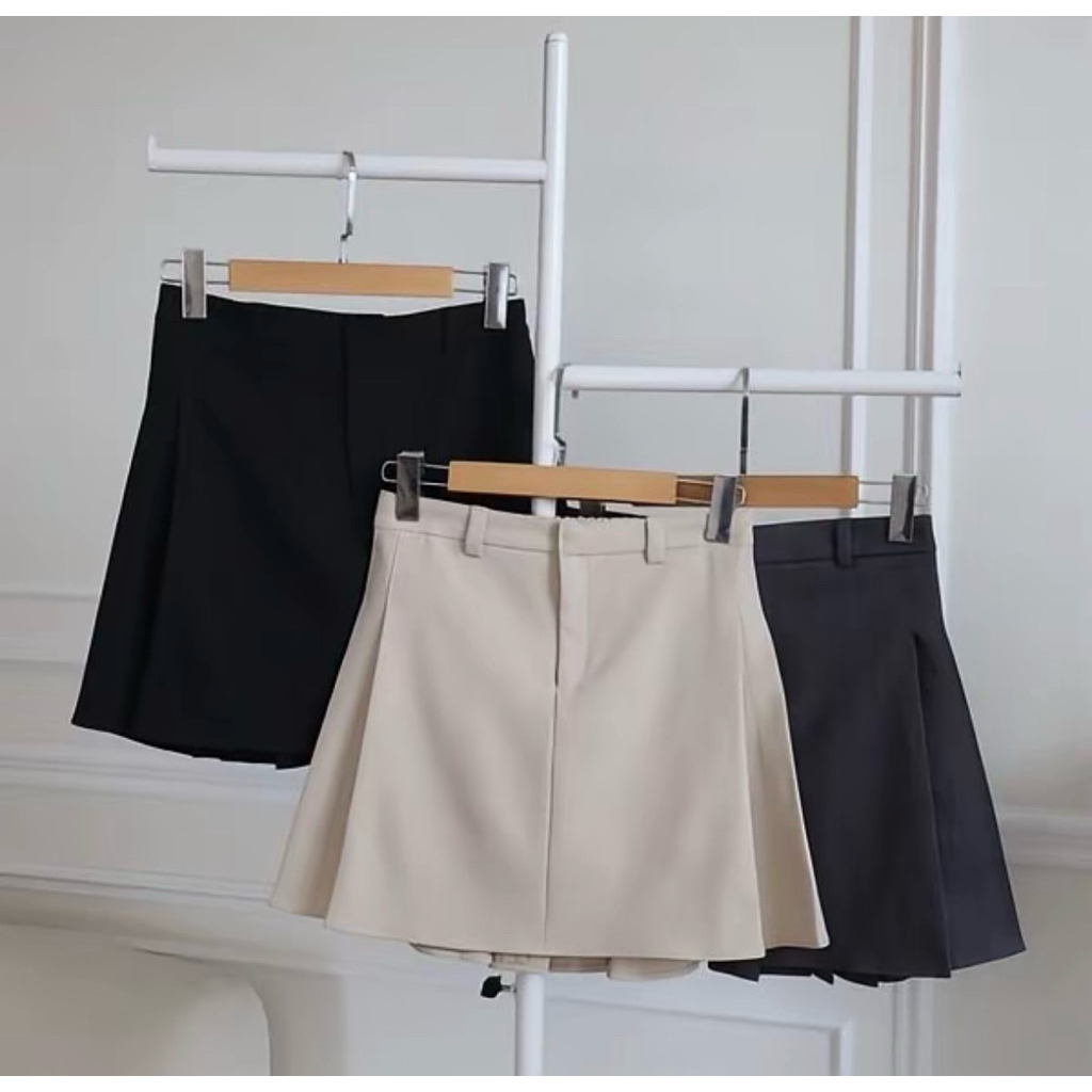 Chân váy xếp ly ngắn 39cm màu Xám size S Better EM