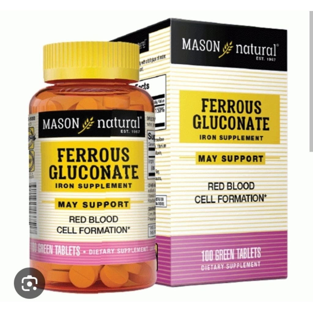 [Chính Hãng] Sắt Hữu Cơ Mason Natural Ferrous Gluconate