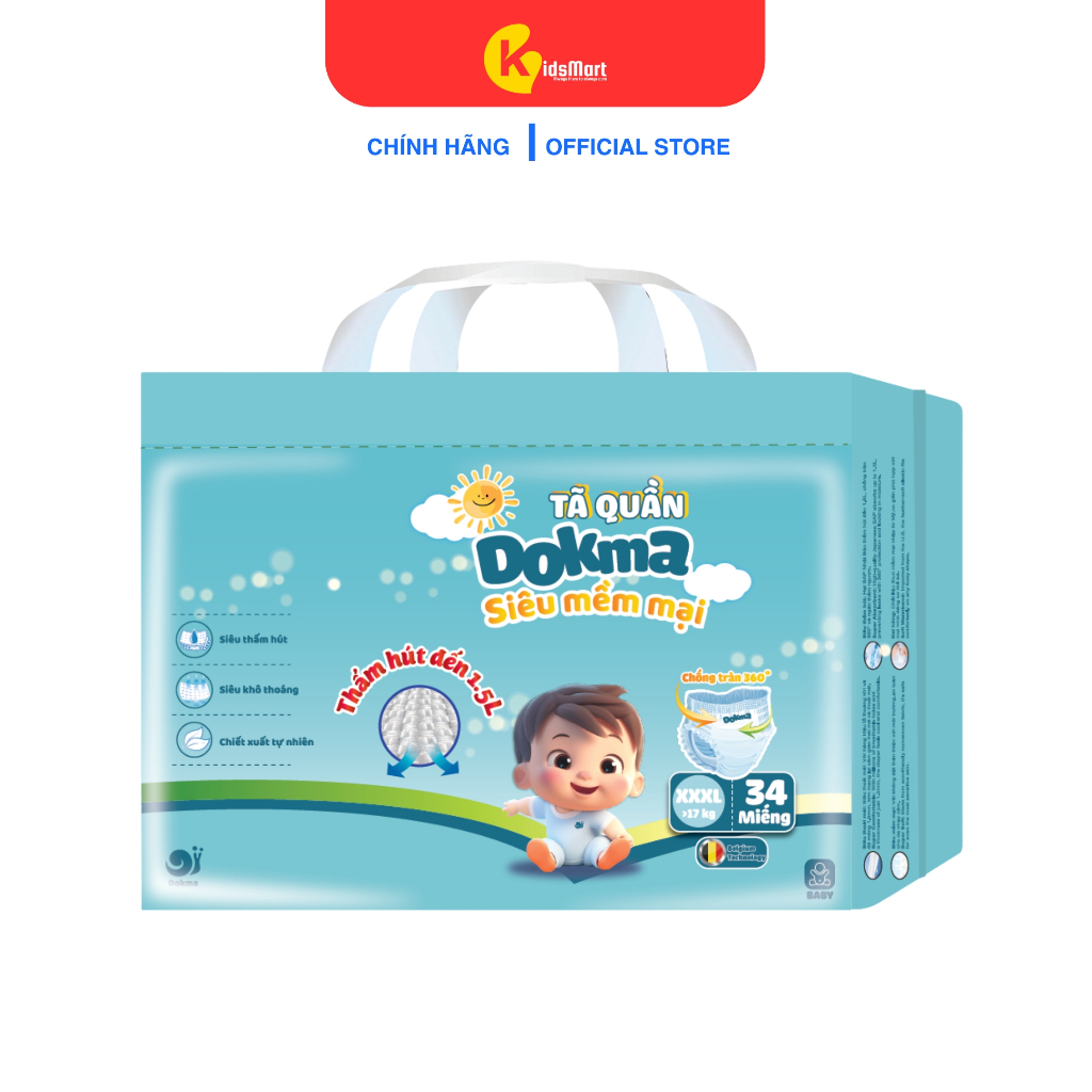 Bỉm Dokma Premium Quần (Size M-3XL)
