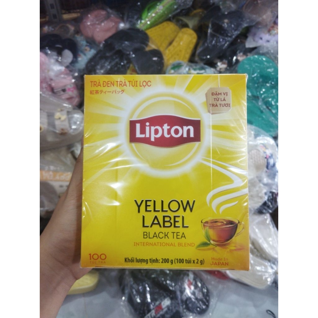 Trà túi lọc Lipton 100 gói.