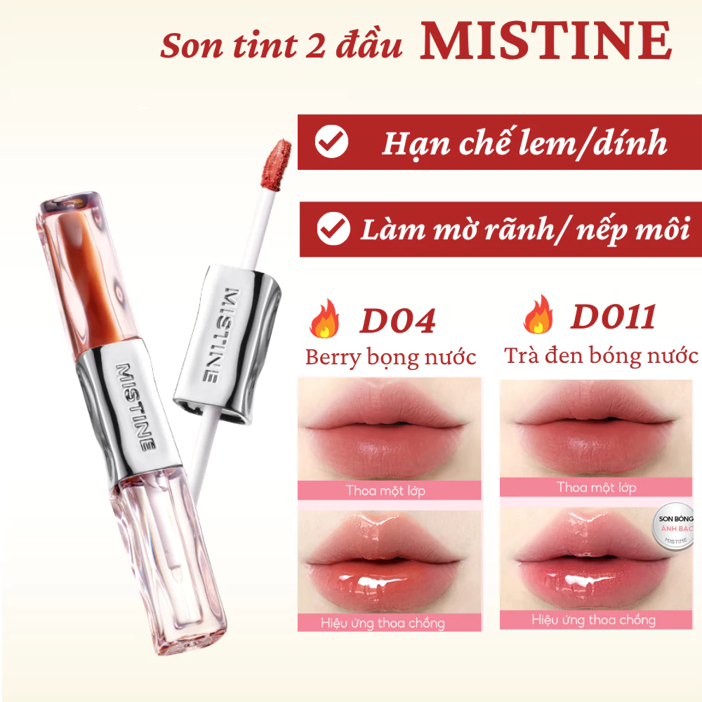 Son 2 Đầu Mistine Tipsy-Lock Lip Duo