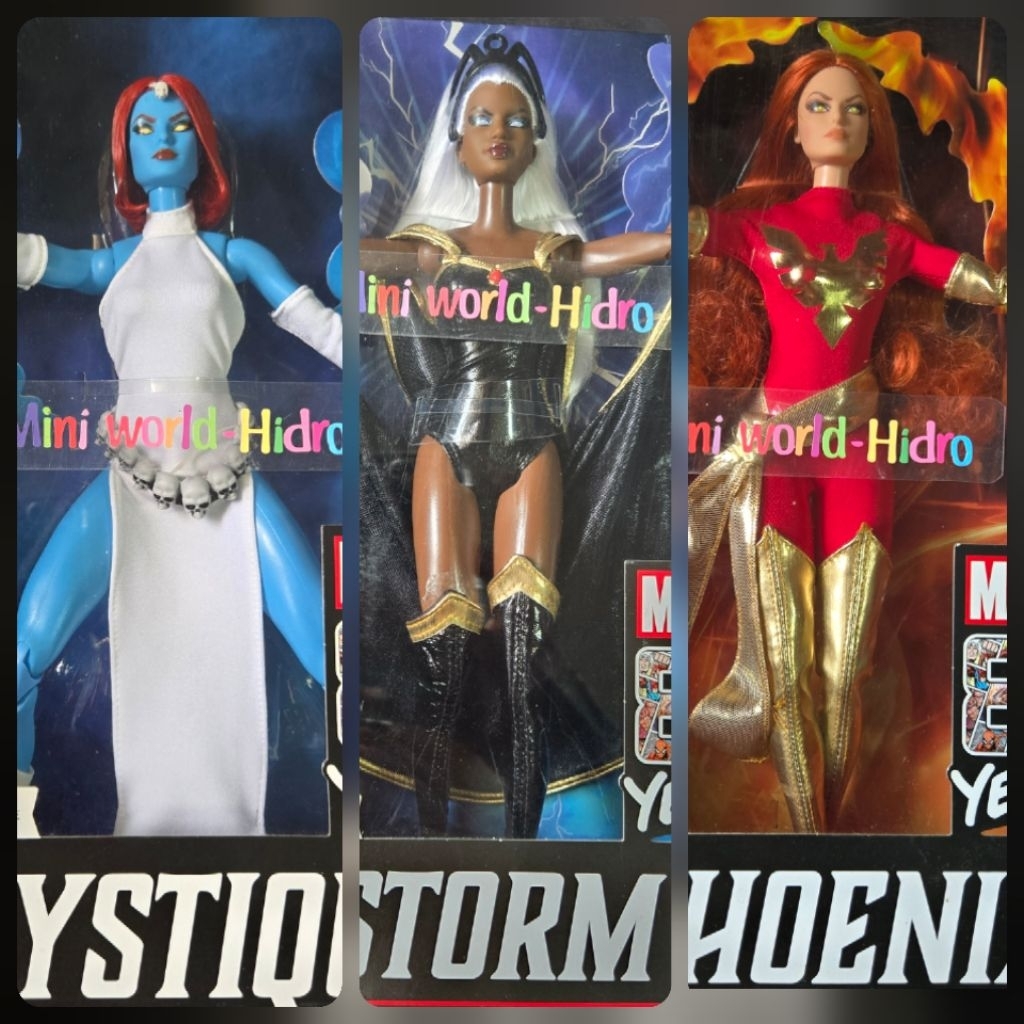 K12 S171 Búp bê sưu tập Marvel 80th Anniversary Barbie Signature, bao gồm các nhân vật Mystique, Sto