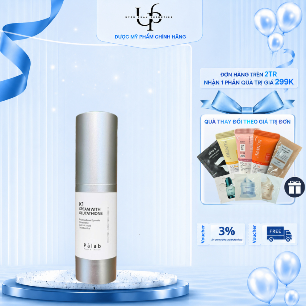 [Công Ty] PALAB K1 Cream – Kem Dưỡng Vitamin K1 Hỗ Trợ Dưỡng Ẩm Và Làm Dịu Da 30ml
