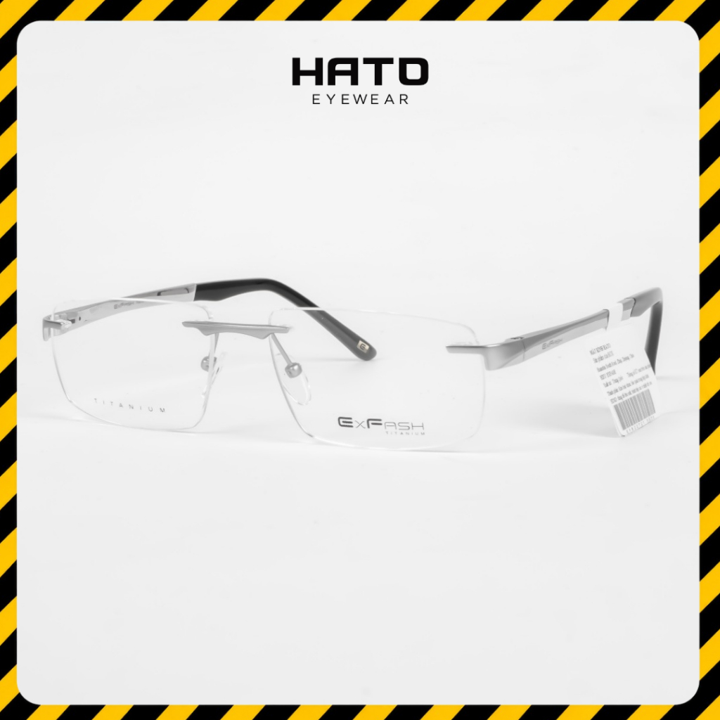 Gọng Kính Khoan Titanium Exfash EF82272T - Tem Chính Hãng