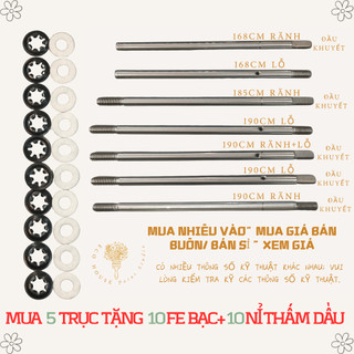 COMBO 5 Trục Quạt Điện,Cốt Quạt Điện,B3/B4,Các loại kích cỡ 168/185/190,8ly,TẶNG 10 NỈ+BÔNG MAI