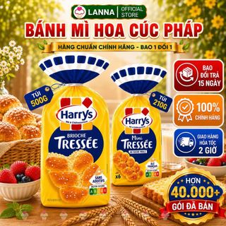 Bánh mì hoa Cúc Pháp Harrys Brioche ổ lớn 500 gram