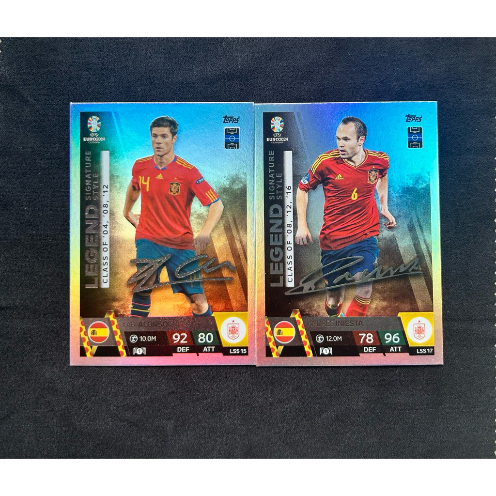 Chữ ký in cầu thủ Xabi Alonso - Iniesta