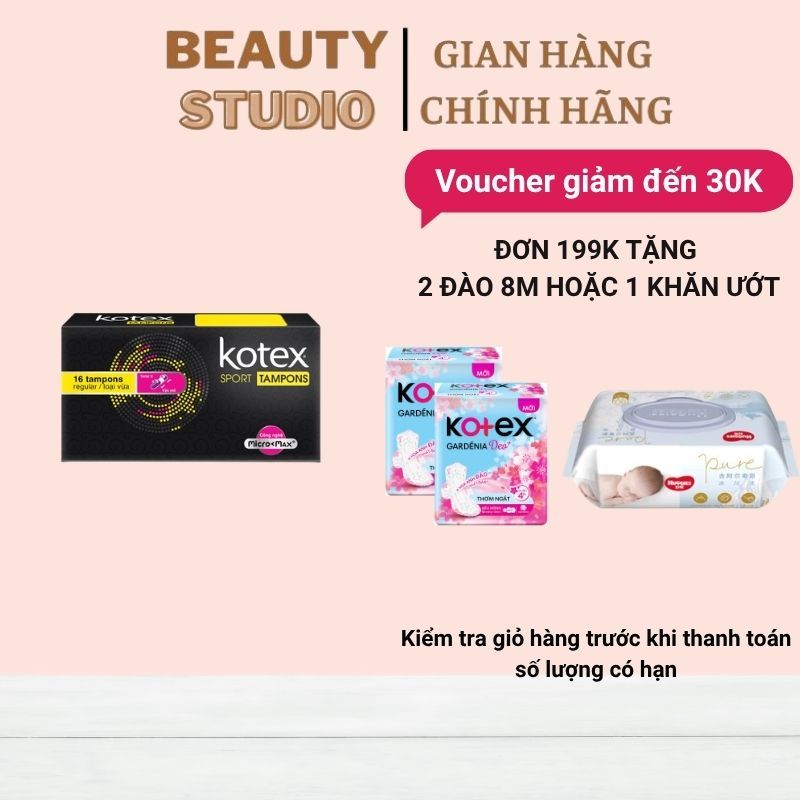 [Kèm Quà Tặng] Tampon Kotex 16 que/hộp