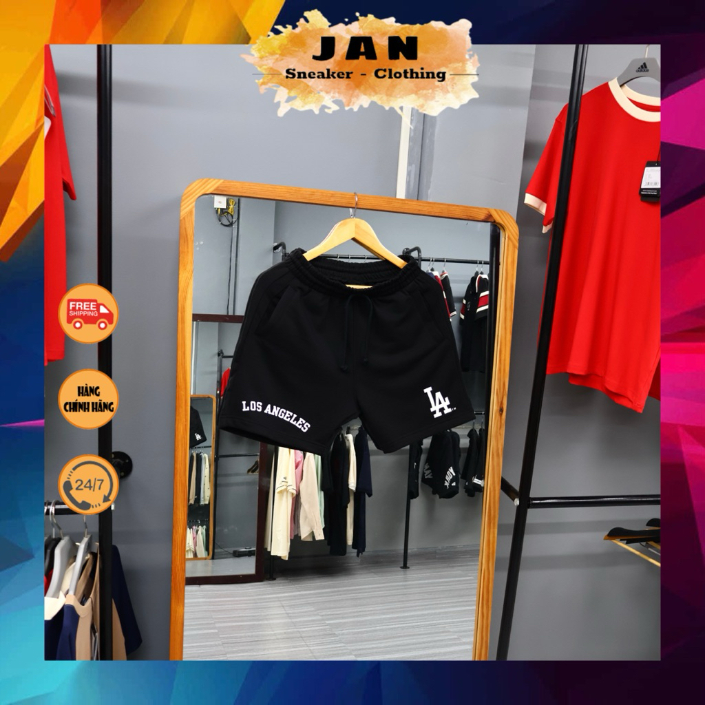 Quần Short NEW ERA Los Angeles Đen | Jan Shop