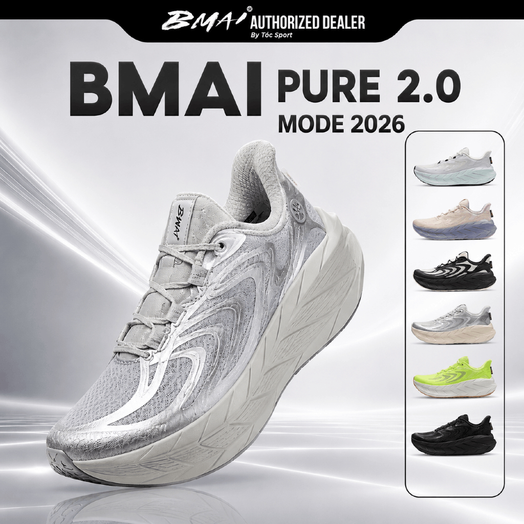 Giày Bmai | Giày Chạy Bộ PURE 2.0 MODE 2026 | Hàng Chính Hãng | Giày Chạy Tập Luyện Hàng Ngày