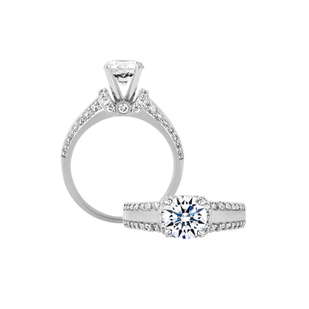 Nhẫn nữ kim cương tấm vàng 14K Admiring 1Carat