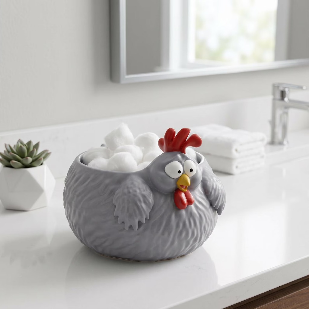 3D Printable Chicken Planter | Cute Rooster Succulent Pot