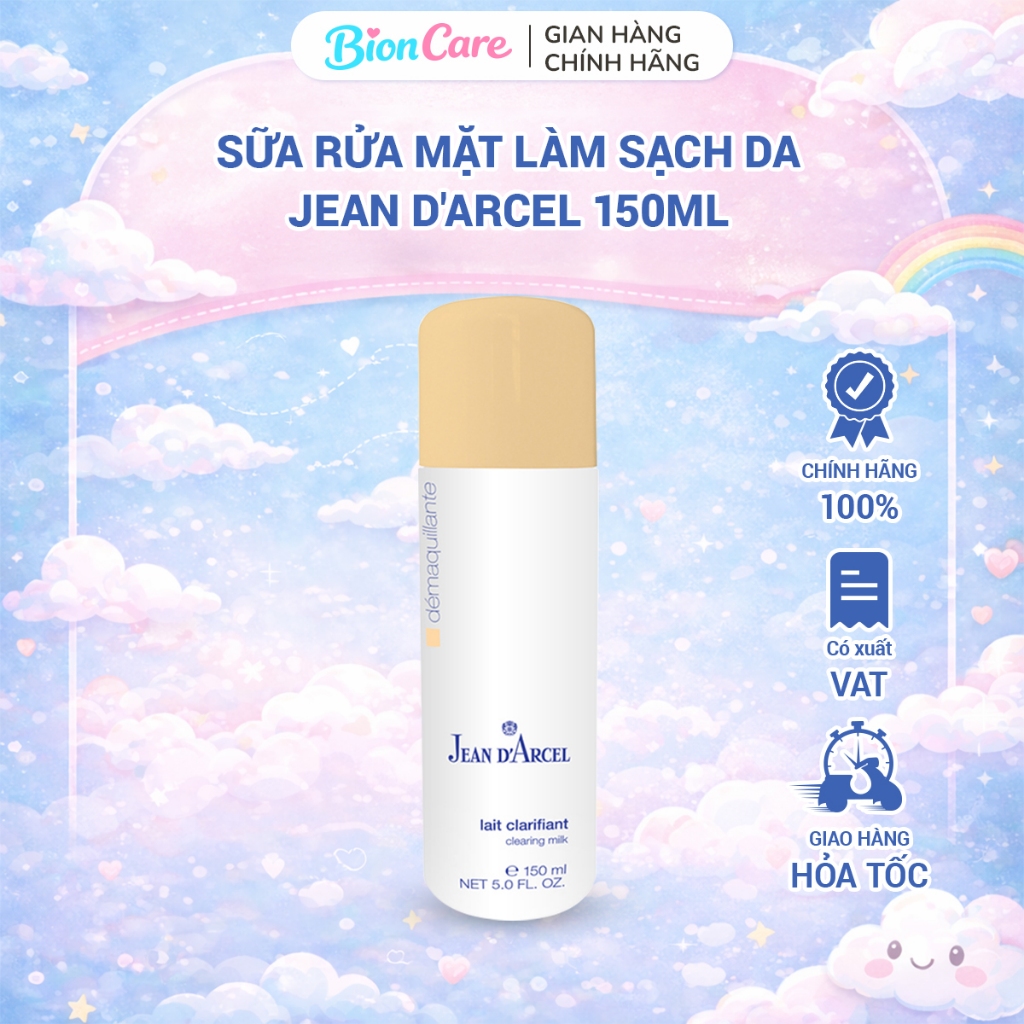 [2/2028 Hàng CTY] J107 Sữa rửa mặt làm sạch da Clearing Milk - Jean d'Arcel