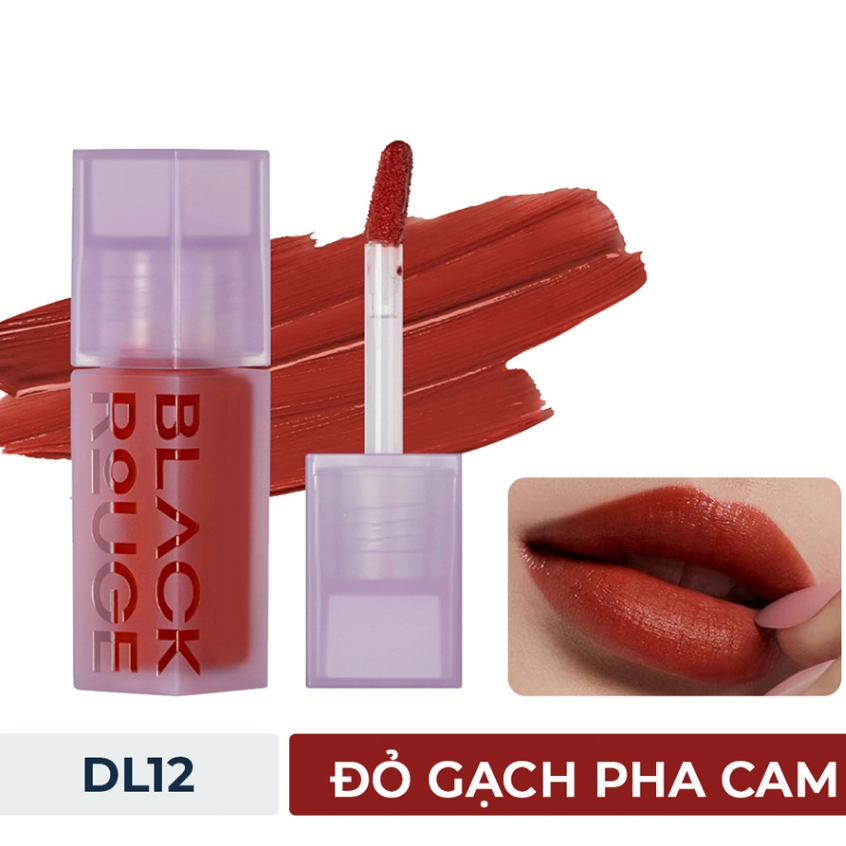 Son Tint Black Rouge DL12  Màu đỏ cam gạch