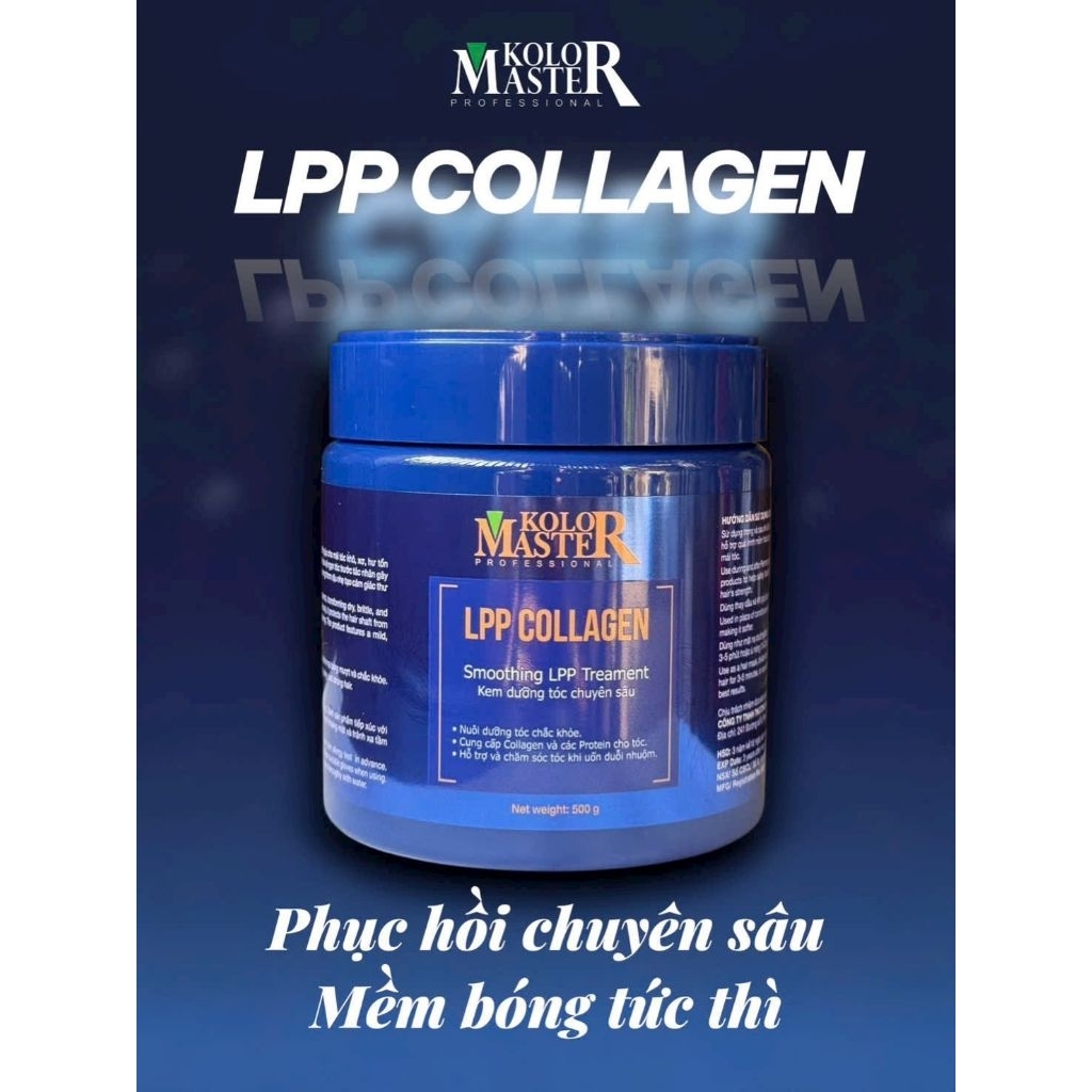 Kolor Master LPP collagen giúp phục hồi tóc thô xơ gãy rụng