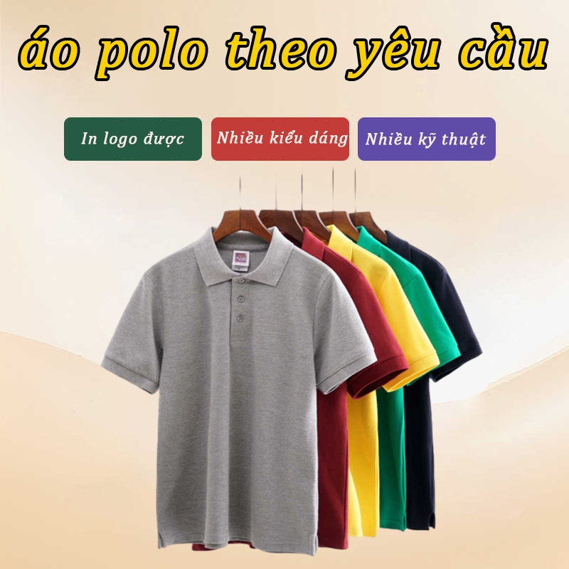 Áo polo thiết kế theo yêu cầu áo lớp áo nhóm Team Building Event In Chữ In Hình Giá Xưởng