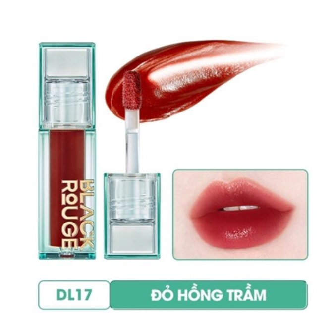 Son Kem Lì Black Rouge DL17 Màu đỏ thẫm pha chút ánh hồng quyến rũ